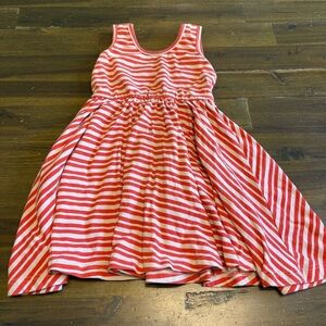Alice + Ames Orange Striped Dress Toddler 2T Cotton Flowy